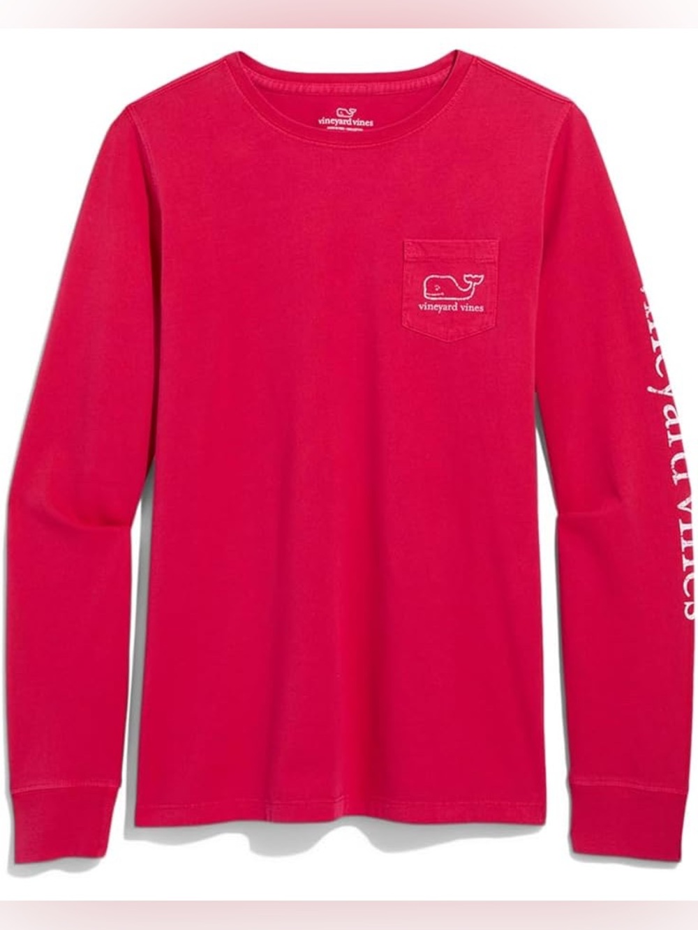 Vineyard Vines Coral Whale Long Sleeve Pocket Tee XL - Picture 10 of 12